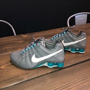 Nike Shox Grey and Turquoise (Tiffany green)